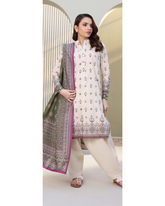 2-PC Shirt Dupatta Unstitched Printed Lawn By Zellbury | 0302